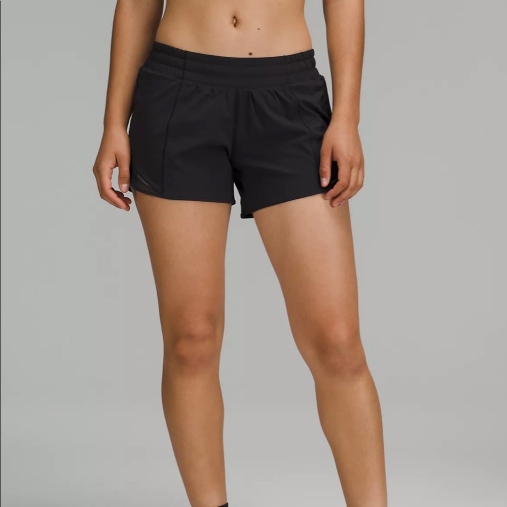 Black Lululemon Hotty Hot Shorts